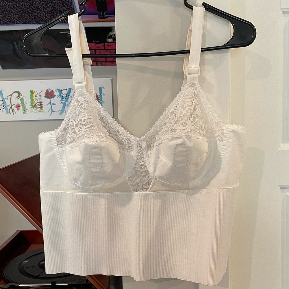 White corset top.